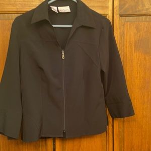 Large black zip up jacket